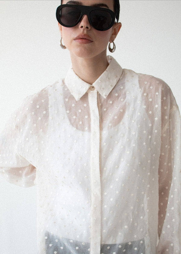 Etoile Oversized Shirt - Cream Spot