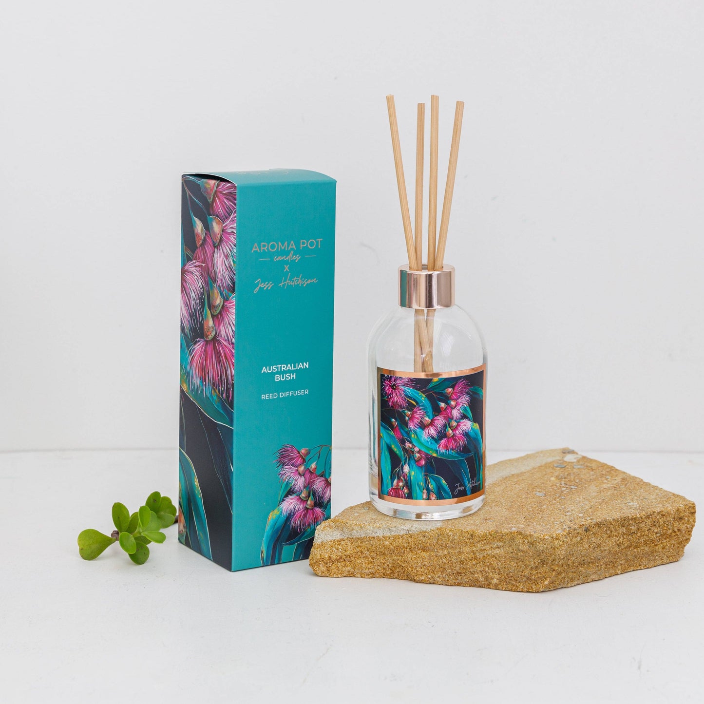 Aroma Pot - 200ml Australian artist reed diffuser - Australian bush