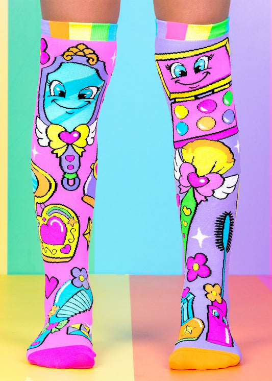 MadMia Makeup Socks 6-99, shown worn
