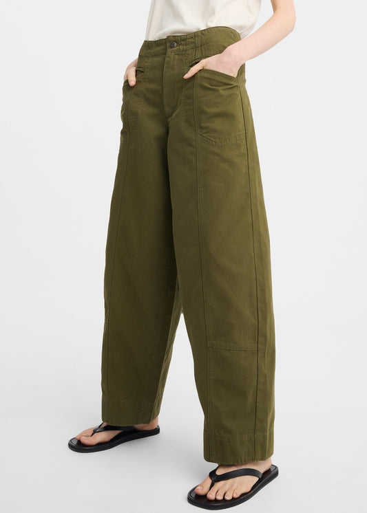 Morrison Morgan Cargo Pant - Bark, worn by a model, front view