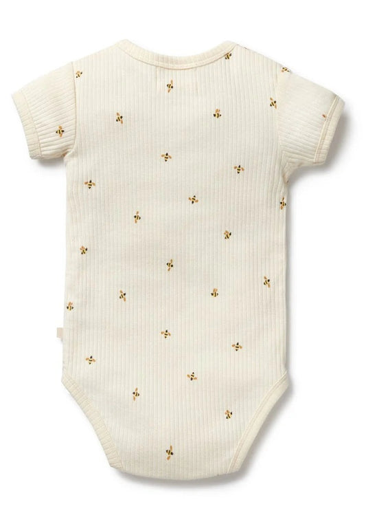 Bee Mine Organic Henley Bodysuit