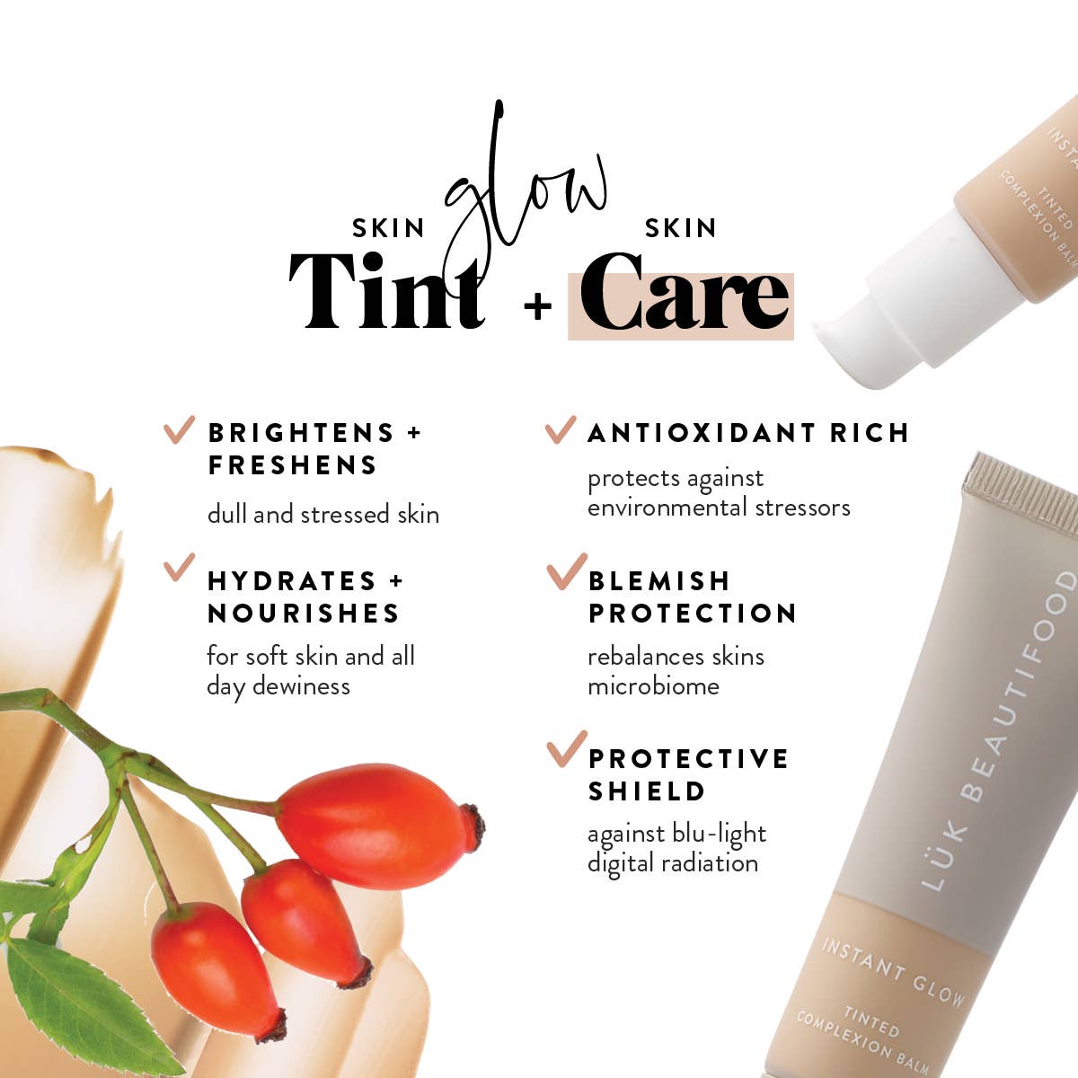 Luk Beautifood - NUDE 4 (Medium) - Instant Glow Tinted Complexion Balm 30ml