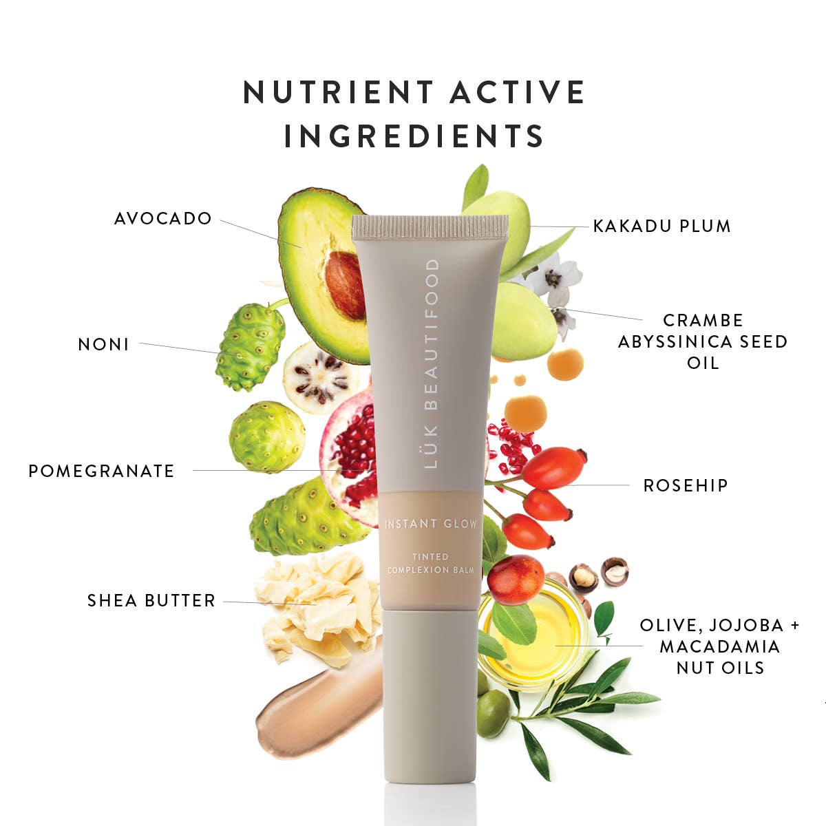 Luk Beautifood - NUDE 4 (Medium) - Instant Glow Tinted Complexion Balm 30ml