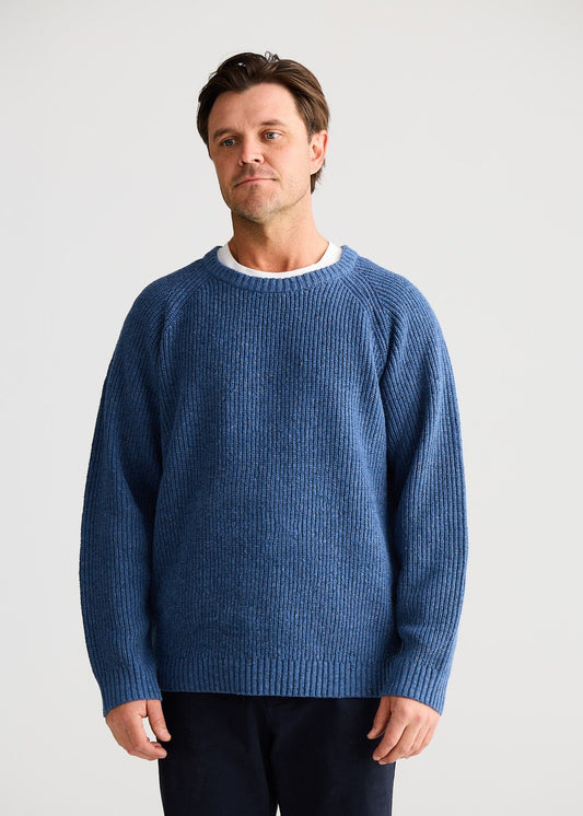 Thornbury Knit - Blue Fleck