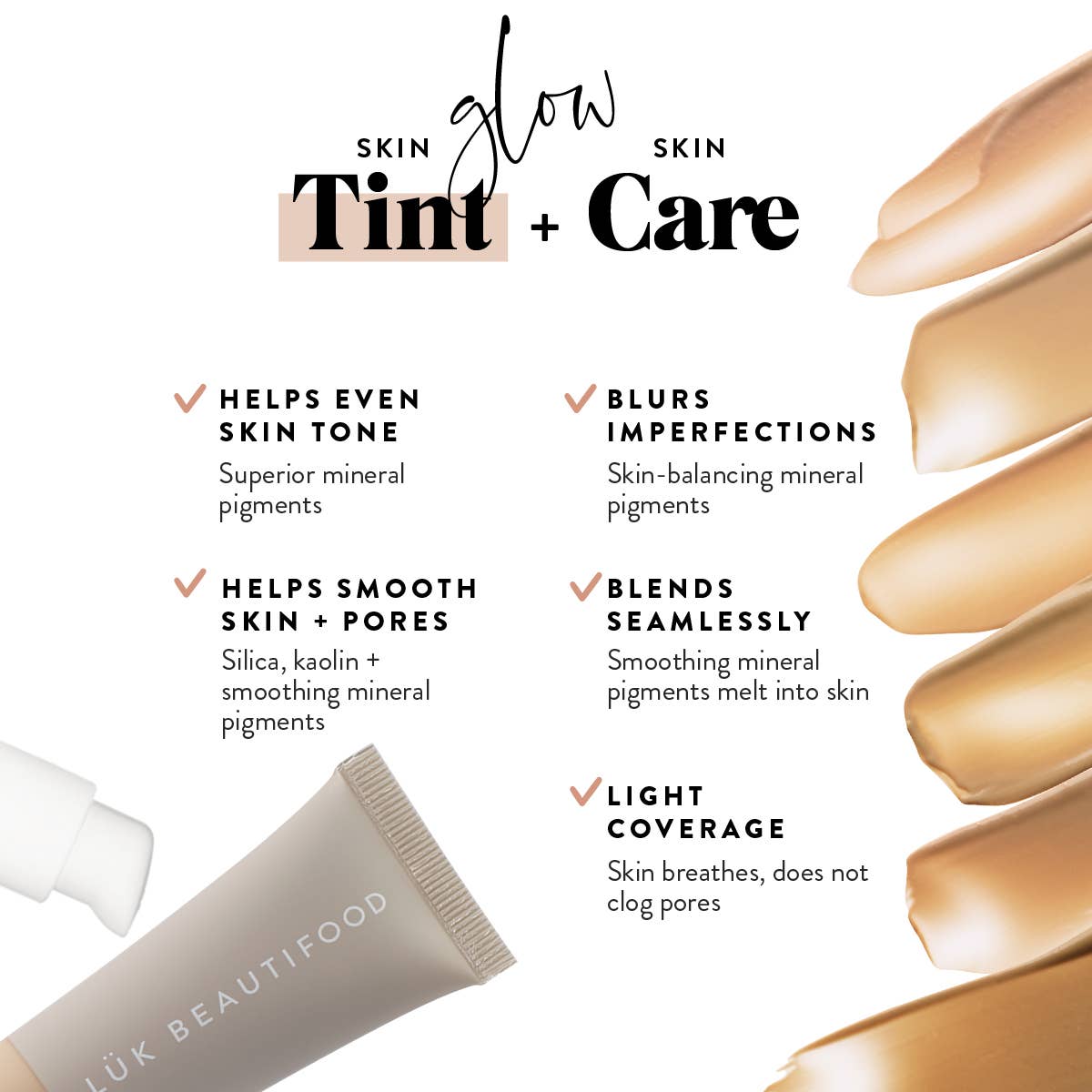 Luk Beautifood - NUDE 4 (Medium) - Instant Glow Tinted Complexion Balm 30ml