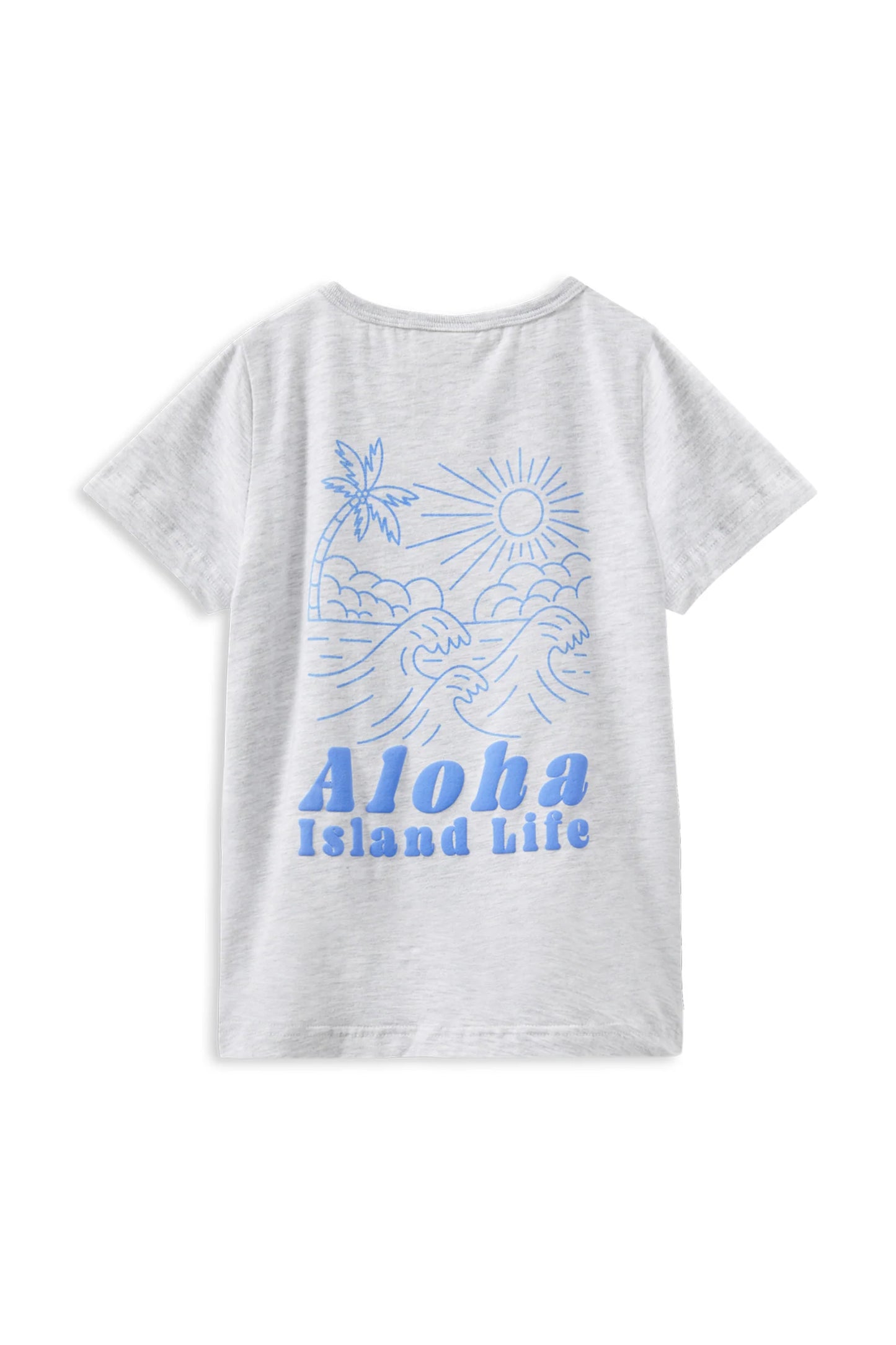 Island Life Tee - Silver Marle