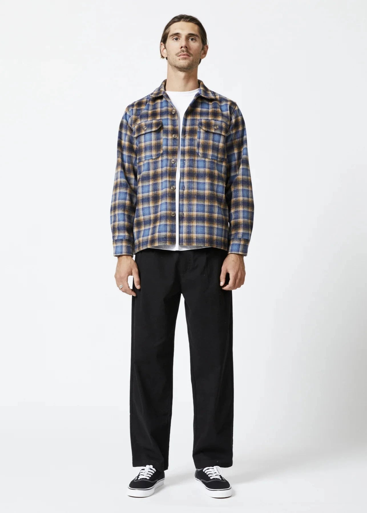 Nomad LS Flannel - Blue Brown