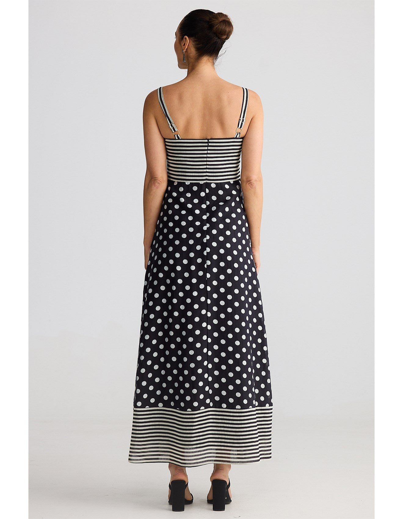 Grace Dress - Spot Stripe