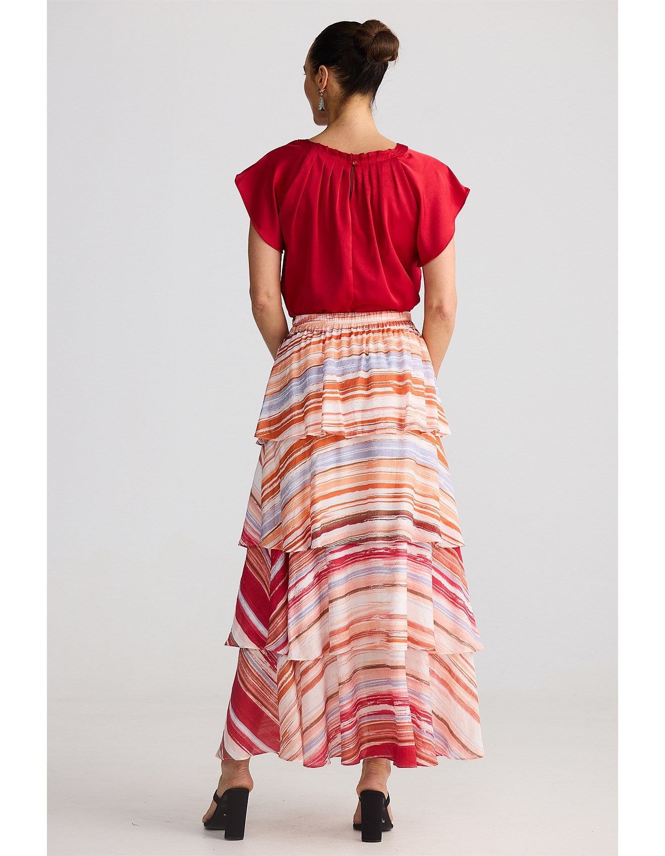 Penny Skirt - Painterly Stripe