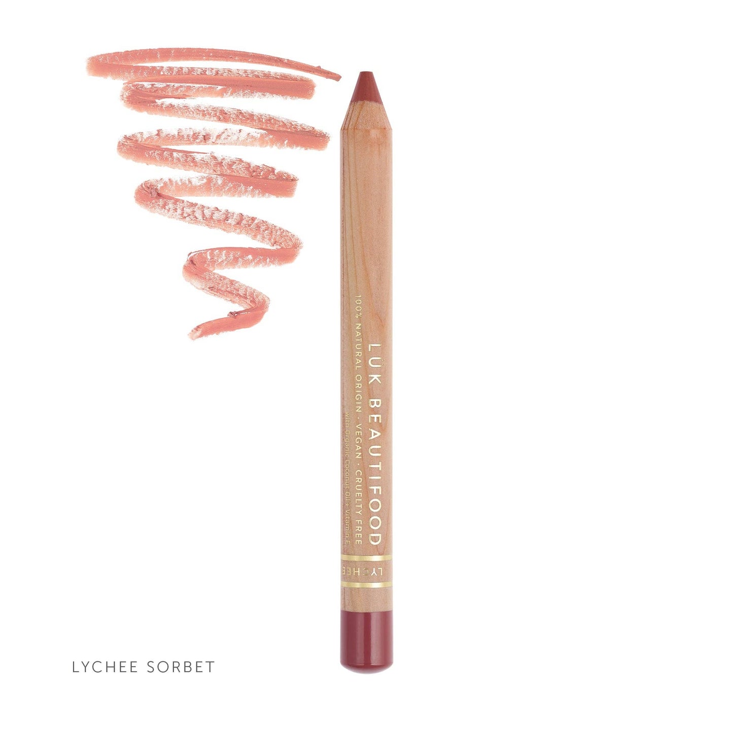 Luk Beautifood - Eco-luxe Lipstick Crayon in Lychee Sorbet