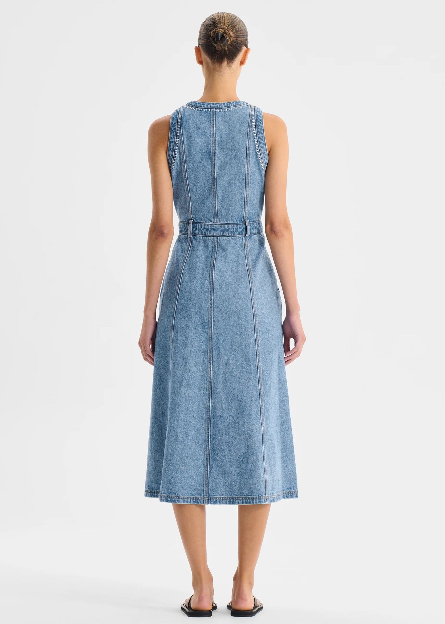 Hendrix Denim Dress - Light Blue