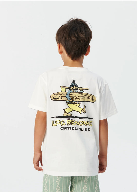 Log Removals Tee - Vintage White