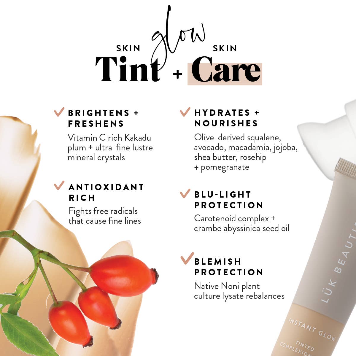 Lük Beautifood - NUDE 3 (Light Medium) - Instant Glow Tinted Complexion Balm