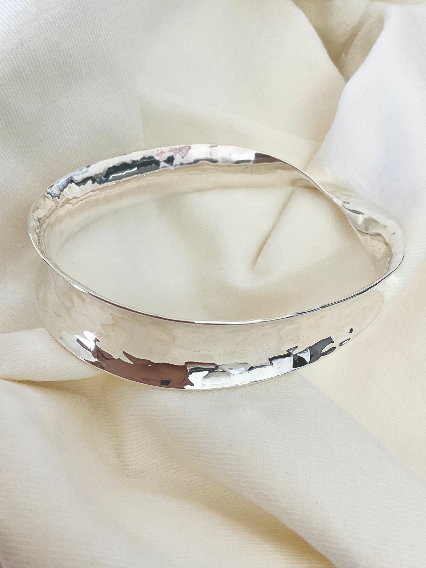 Ruby Bangle - 925 Silver