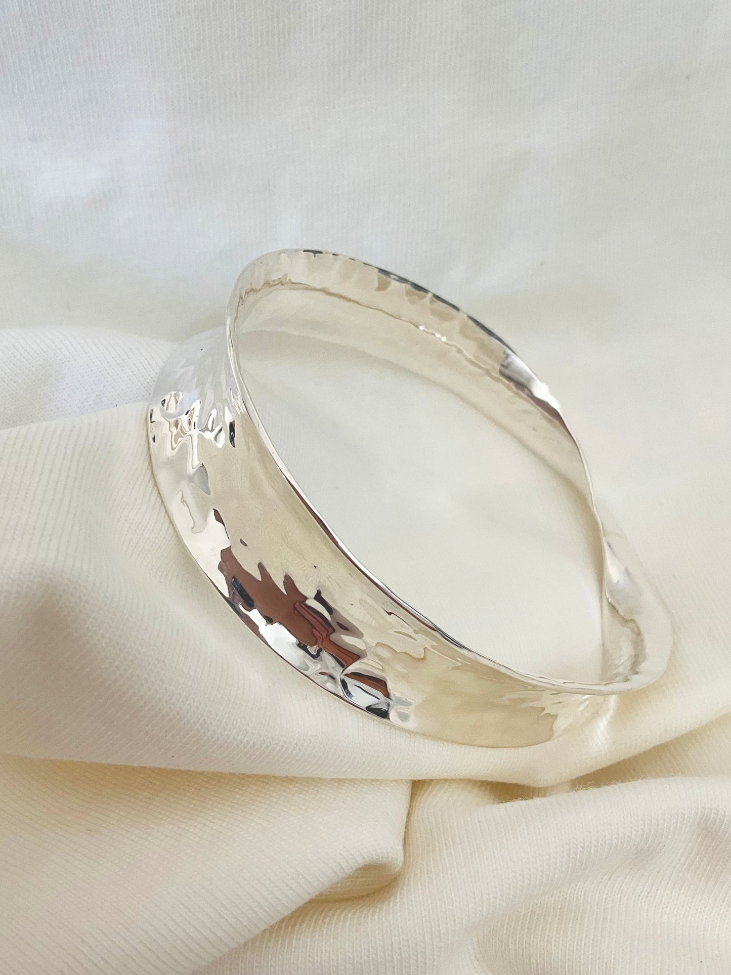 Ruby Bangle - 925 Silver