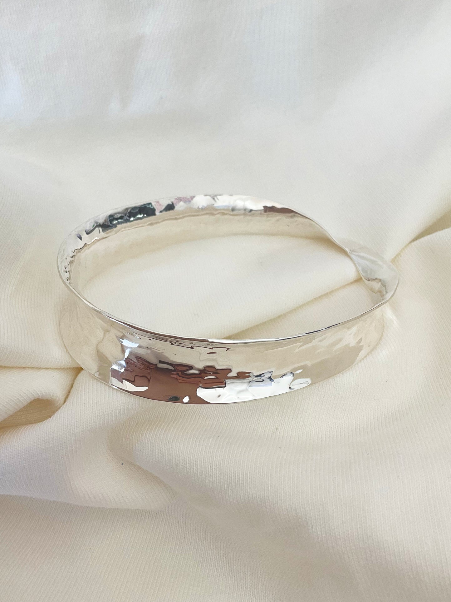 Ruby Bangle - 925 Silver