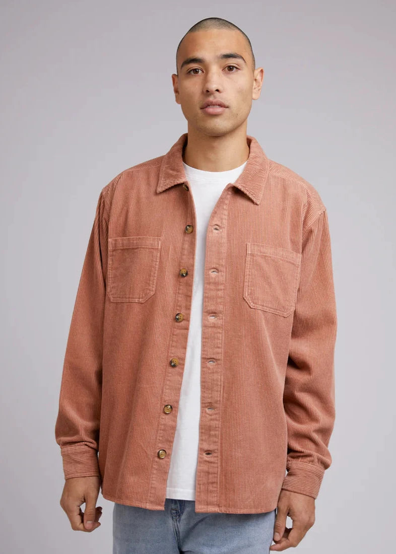 Cord Over Shirt - Clay