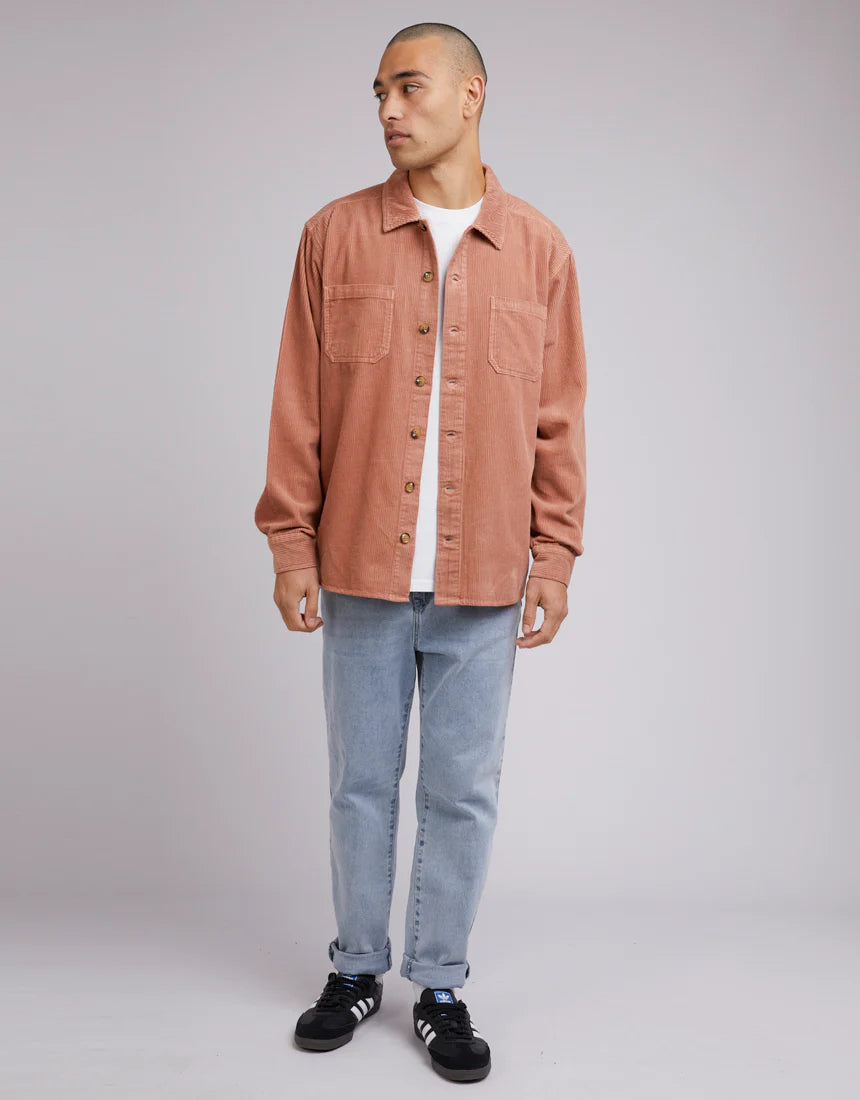 Cord Over Shirt - Clay