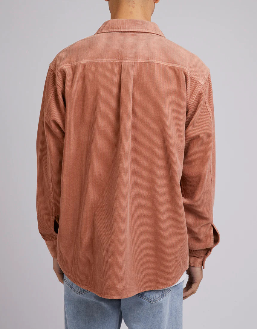 Cord Over Shirt - Clay