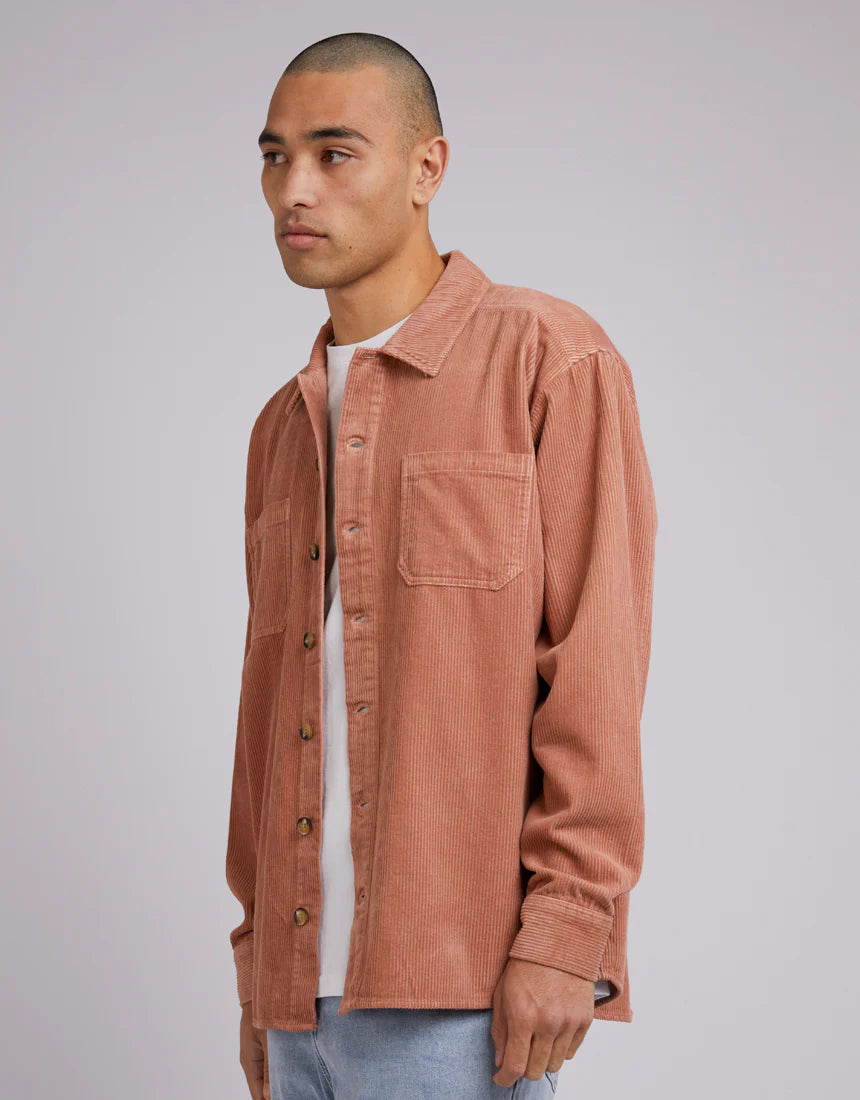 Cord Over Shirt - Clay