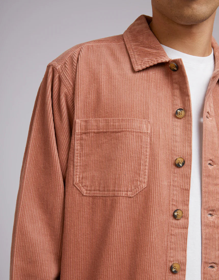 Cord Over Shirt - Clay