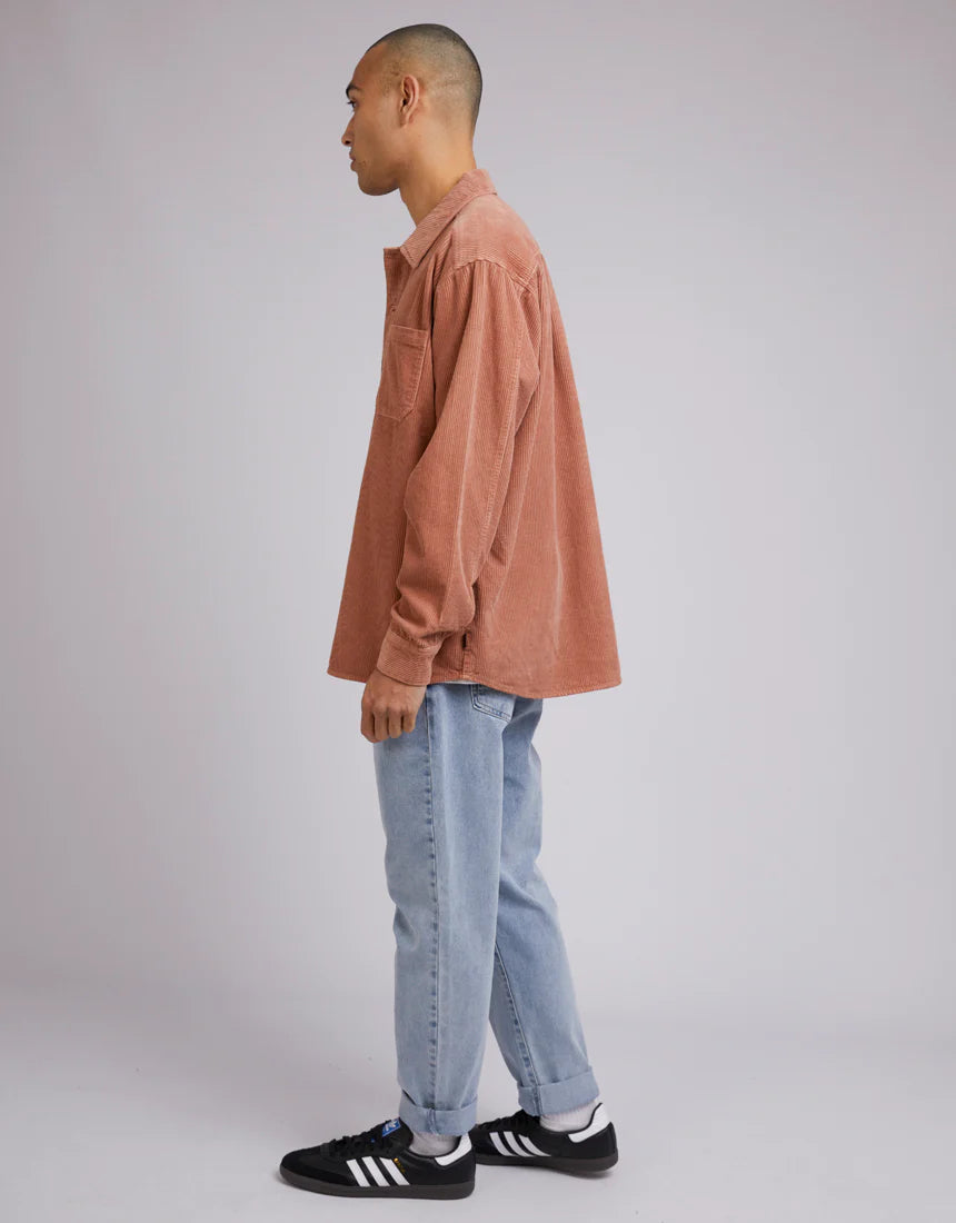 Cord Over Shirt - Clay