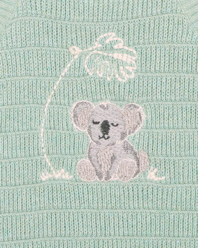 Ivan Organic knitted Koala Bodysuit