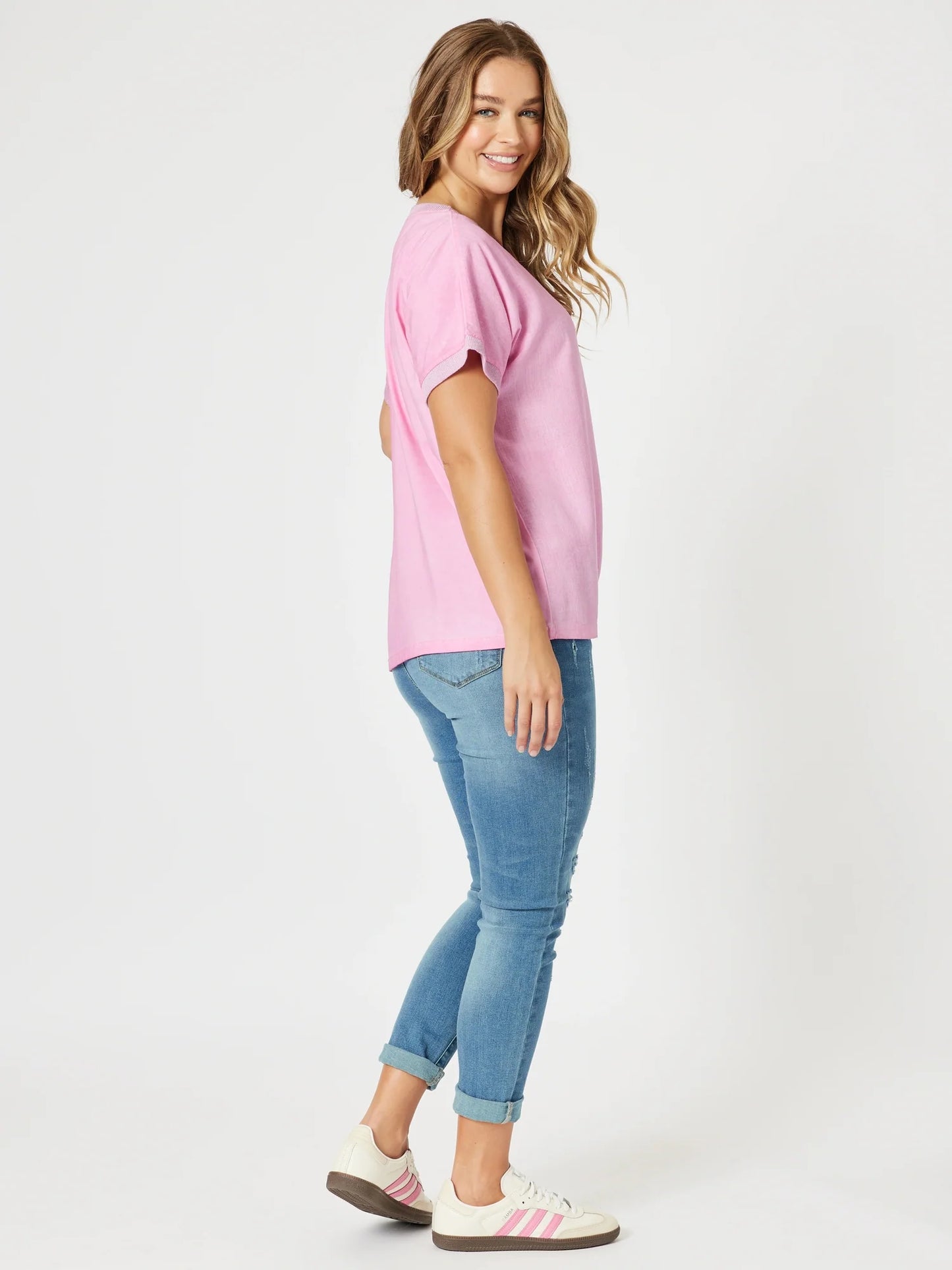 Sienna Top - Washed Pink