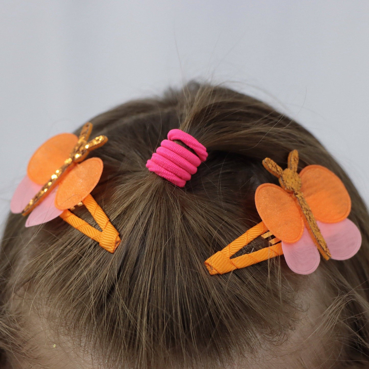 Pink Poppy - Emma Memma Butterfly Hair Clips - (Pack Size: 6)