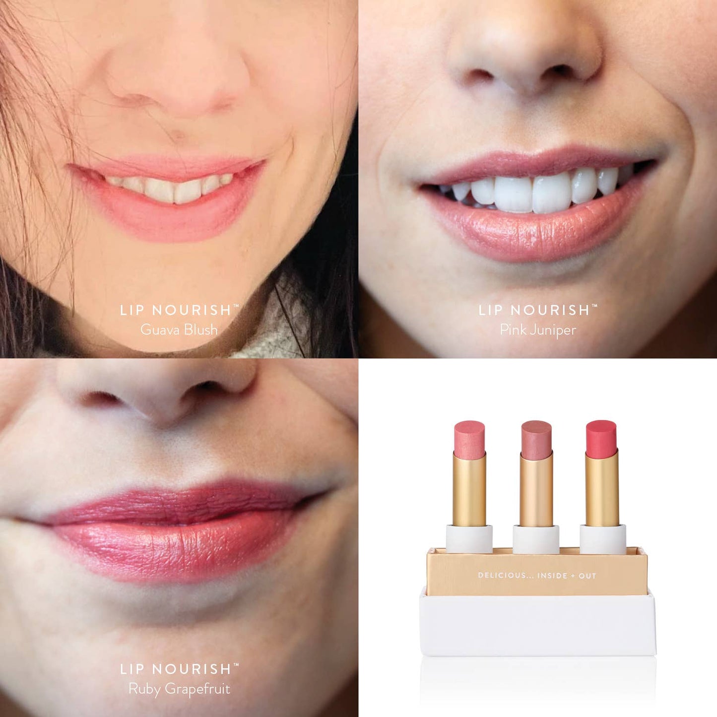 Lip Trio - Buttery Pinks Sheer Lipstick