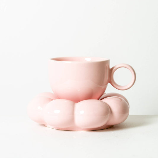 Lottie Mug and Saucer- Blue