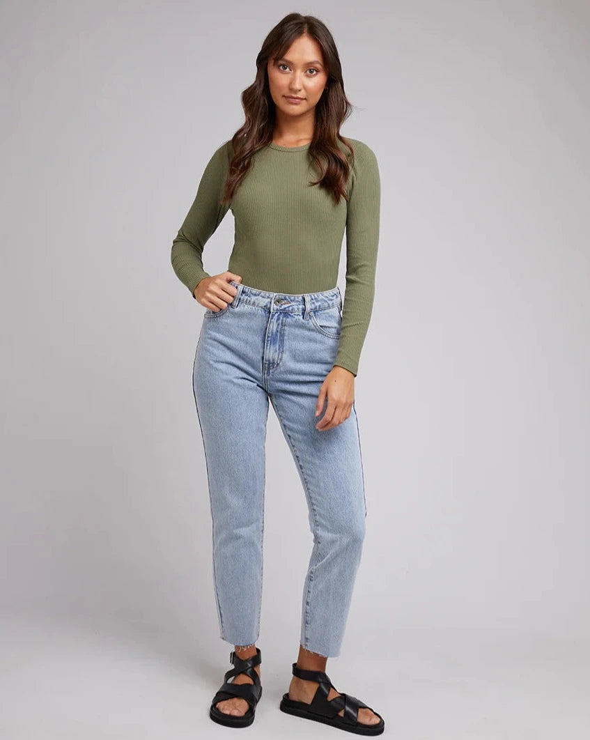 Rib Long Sleeve - Khaki