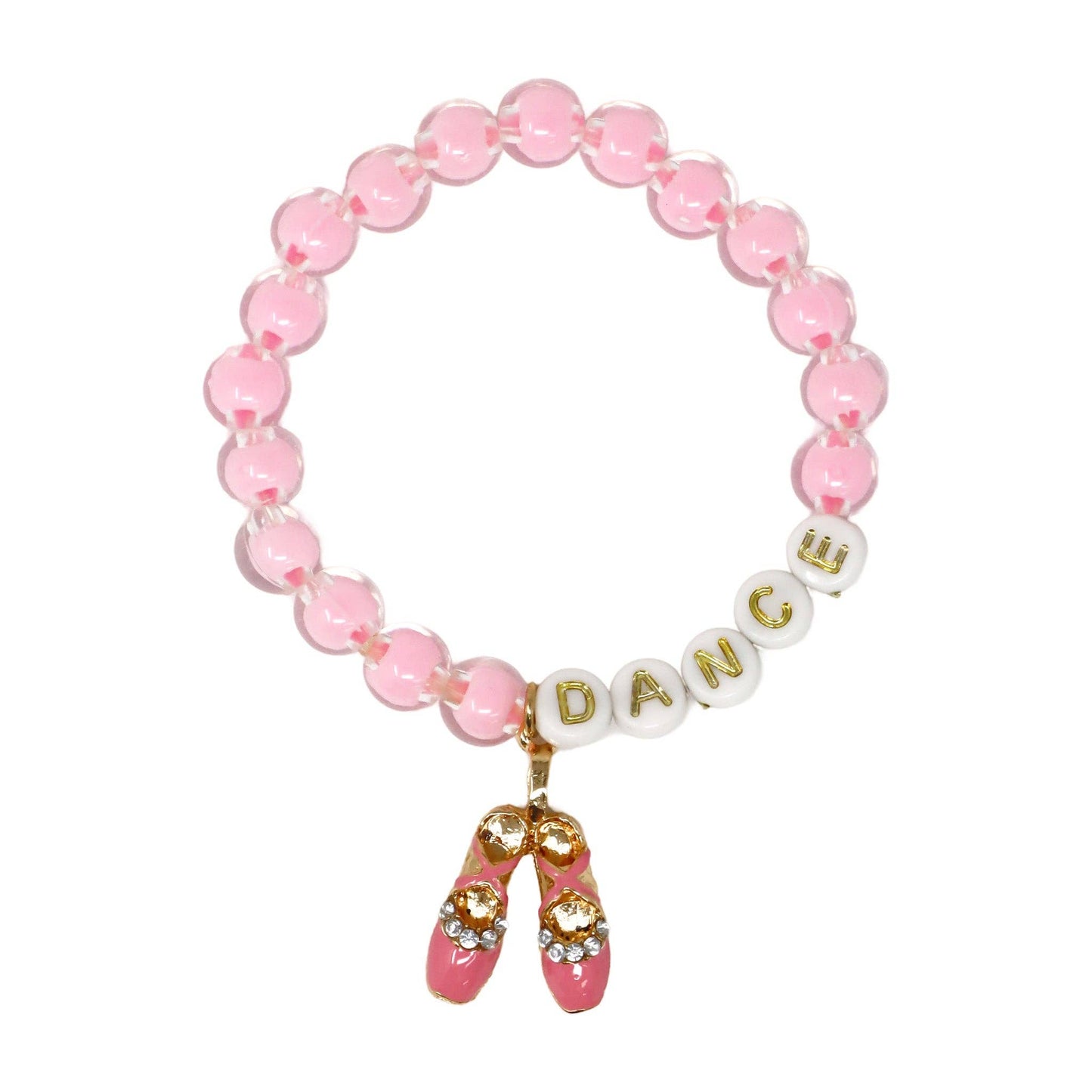 Pink Poppy - Dance Letter Bead Bracelet