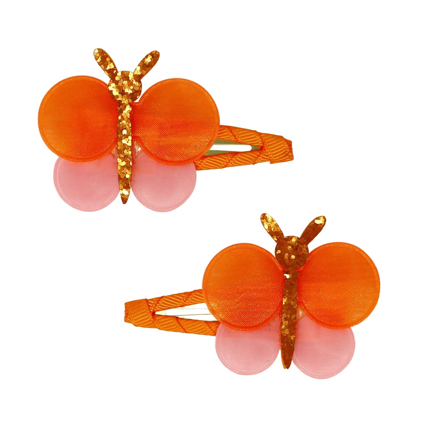 Pink Poppy - Emma Memma Butterfly Hair Clips - (Pack Size: 6)