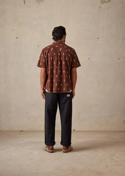 Button Up Shirt - Brown Multi