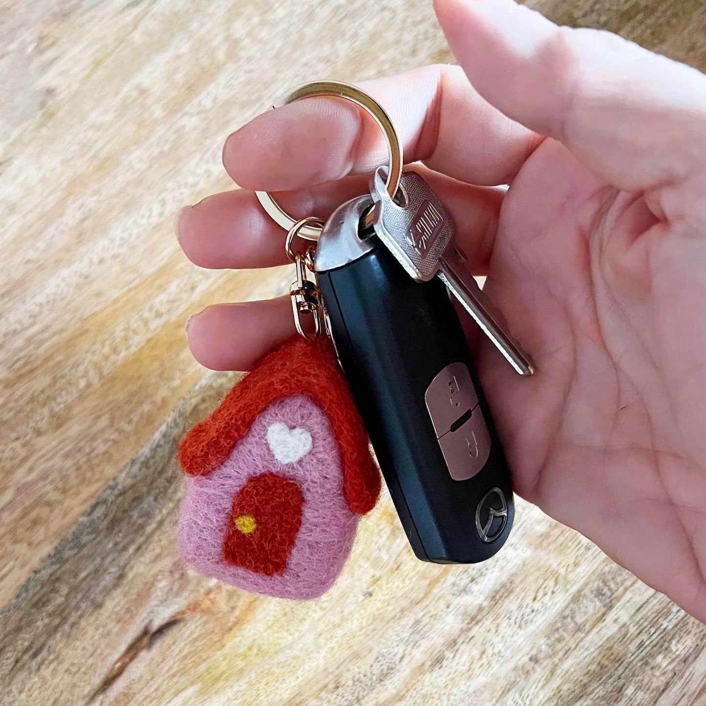 Home Dweller - Felt House Keychain Charm