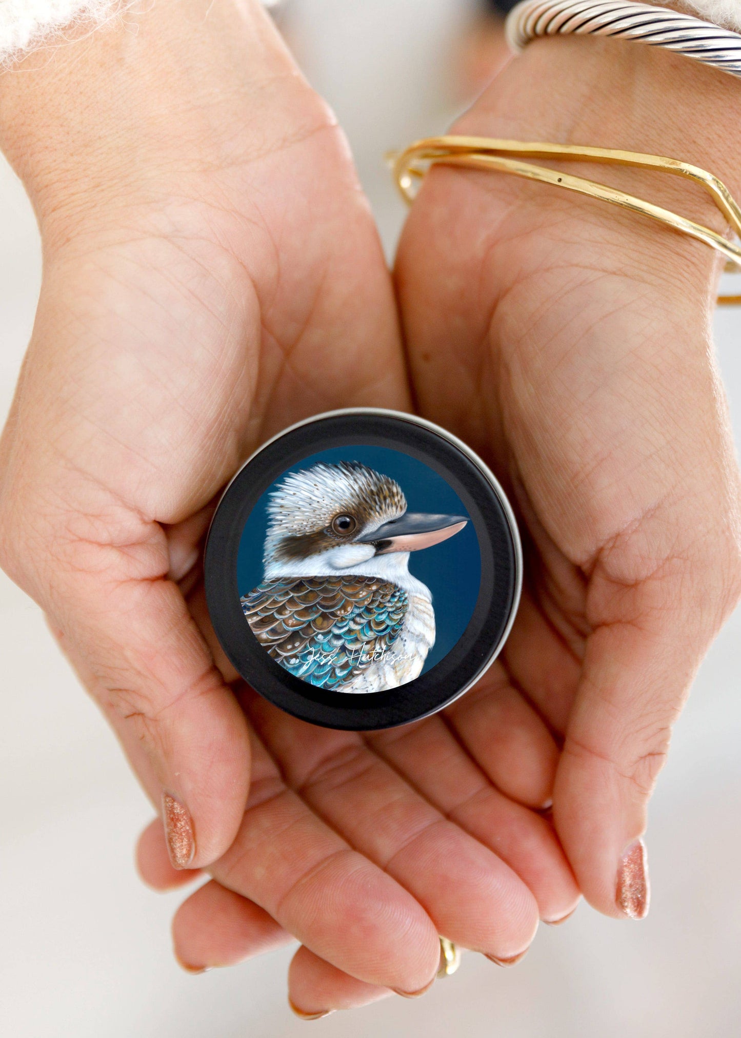 Aroma Pot - Australian artist candle tin - Australian Sandalwood