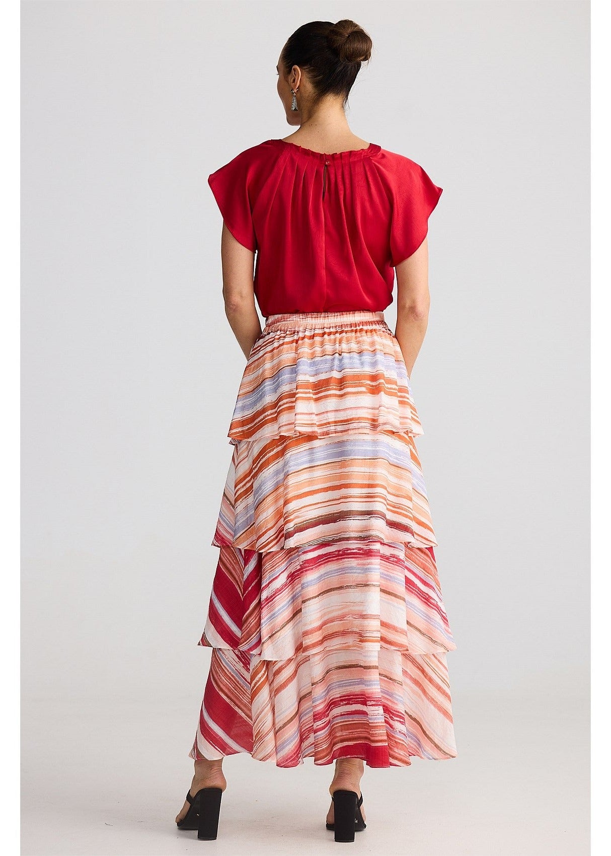 Penny Skirt - Painterly Stripe