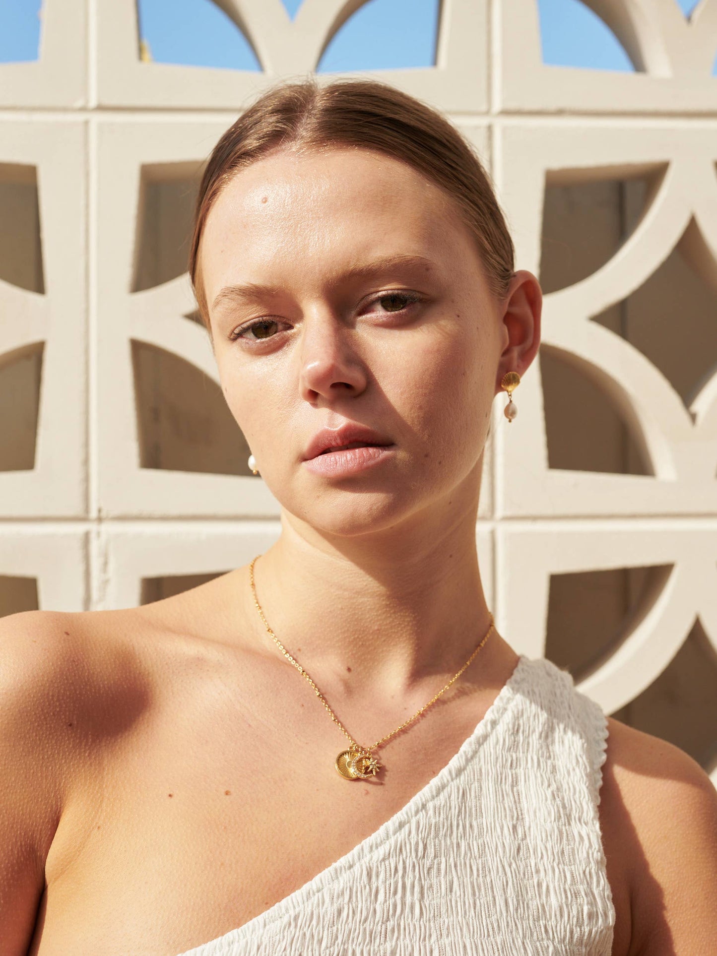 Gala 18K Gold Plated Charm Necklace