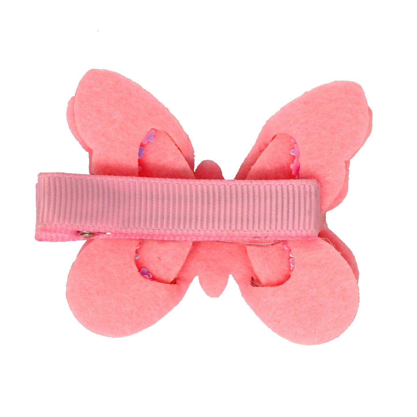 Pink Poppy - Sparkling Butterfly Hair Clip - (Pack Size: 6)