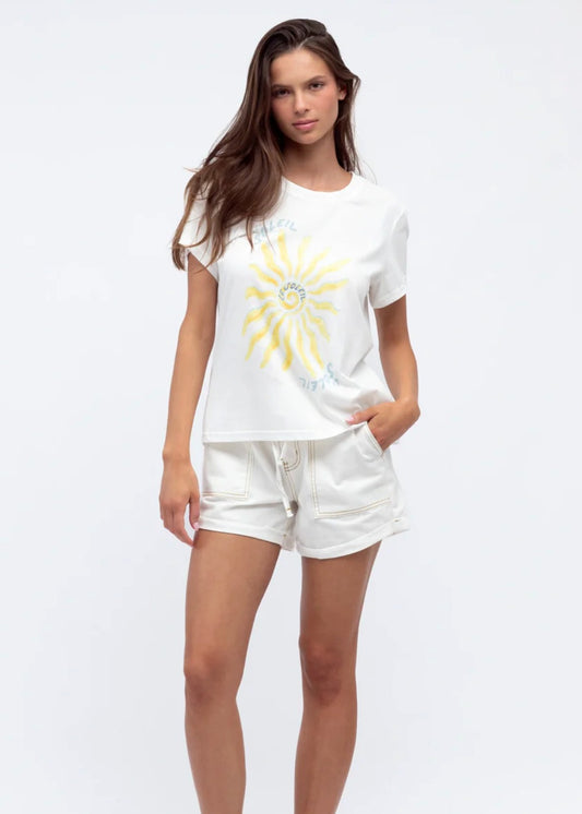 Le Soleil Sun Tee - White