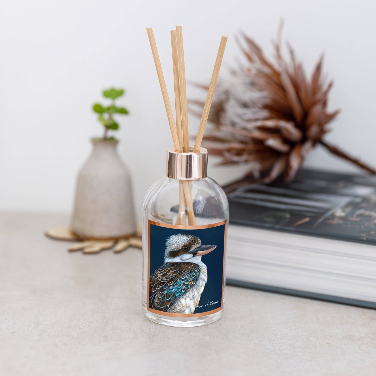 Aroma Pot - 200ml Australian artist reed diffuser -Australian Sandalwood