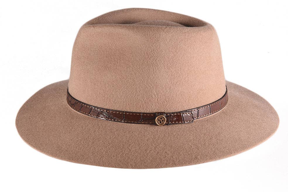 Fallen Broken Street - The Dingo Felt Hat - Tan: S-M / Tan
