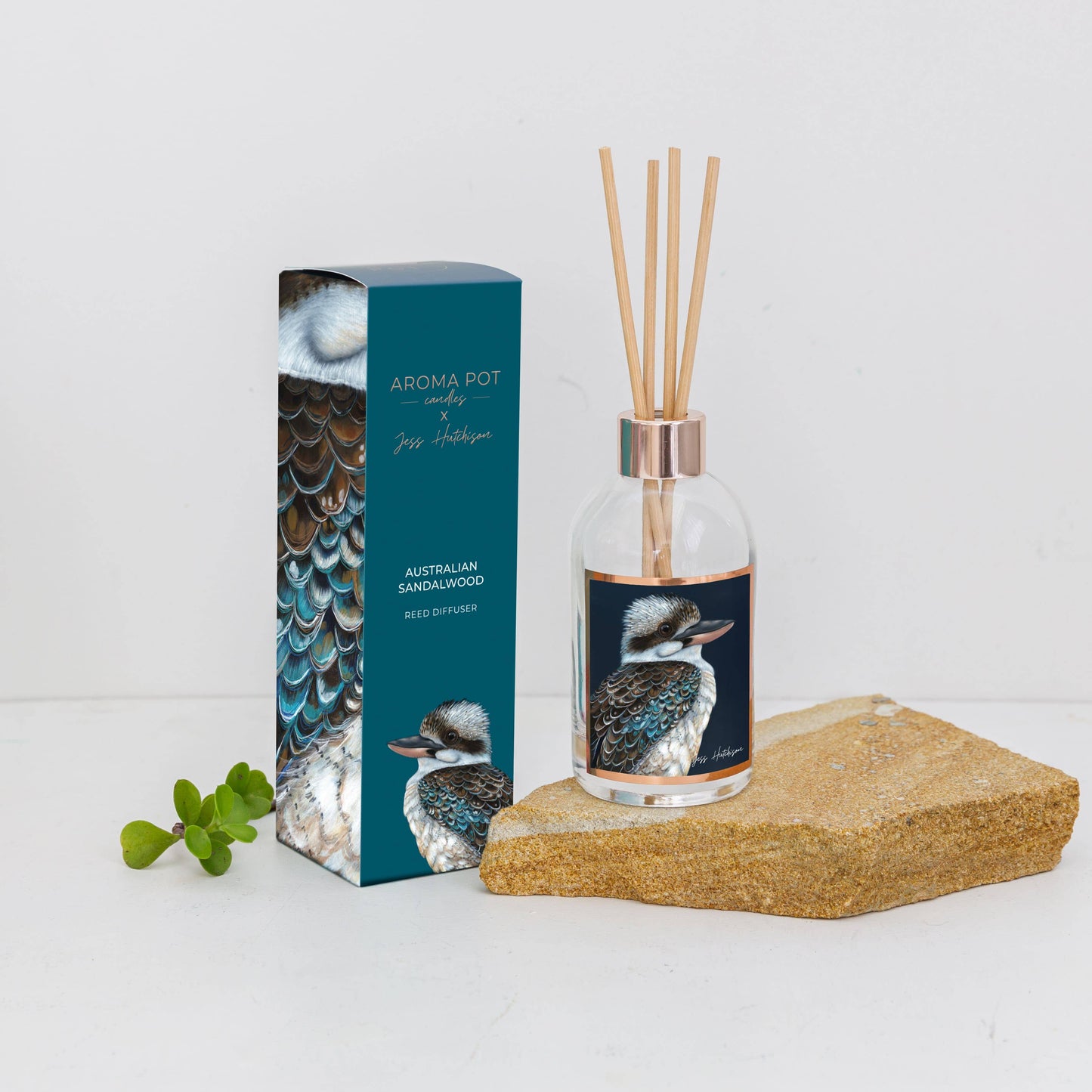 Aroma Pot - 200ml Australian artist reed diffuser -Australian Sandalwood