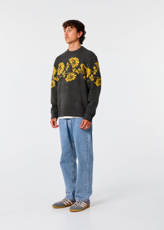 Peace Flower Crew Knit - Phantom - photo 2