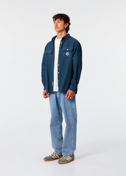 Sun Cured Overshirt - Worker Blue - photo 2