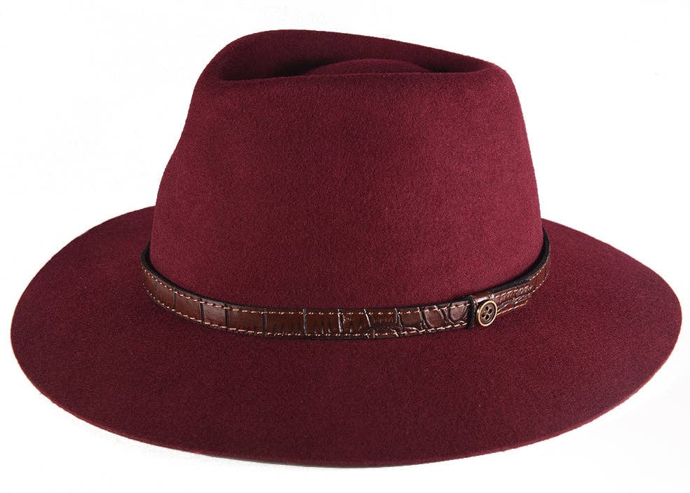 Fallen Broken Street - The DiNgo Felt Hat - Wine: M/L