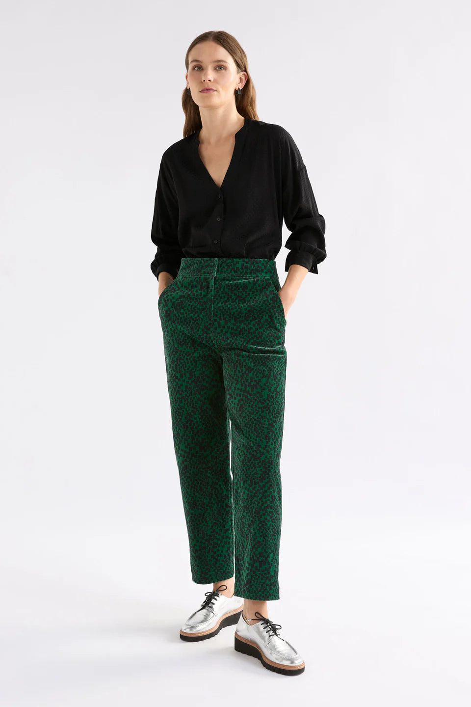 Atles Pants - Green Sinda Print