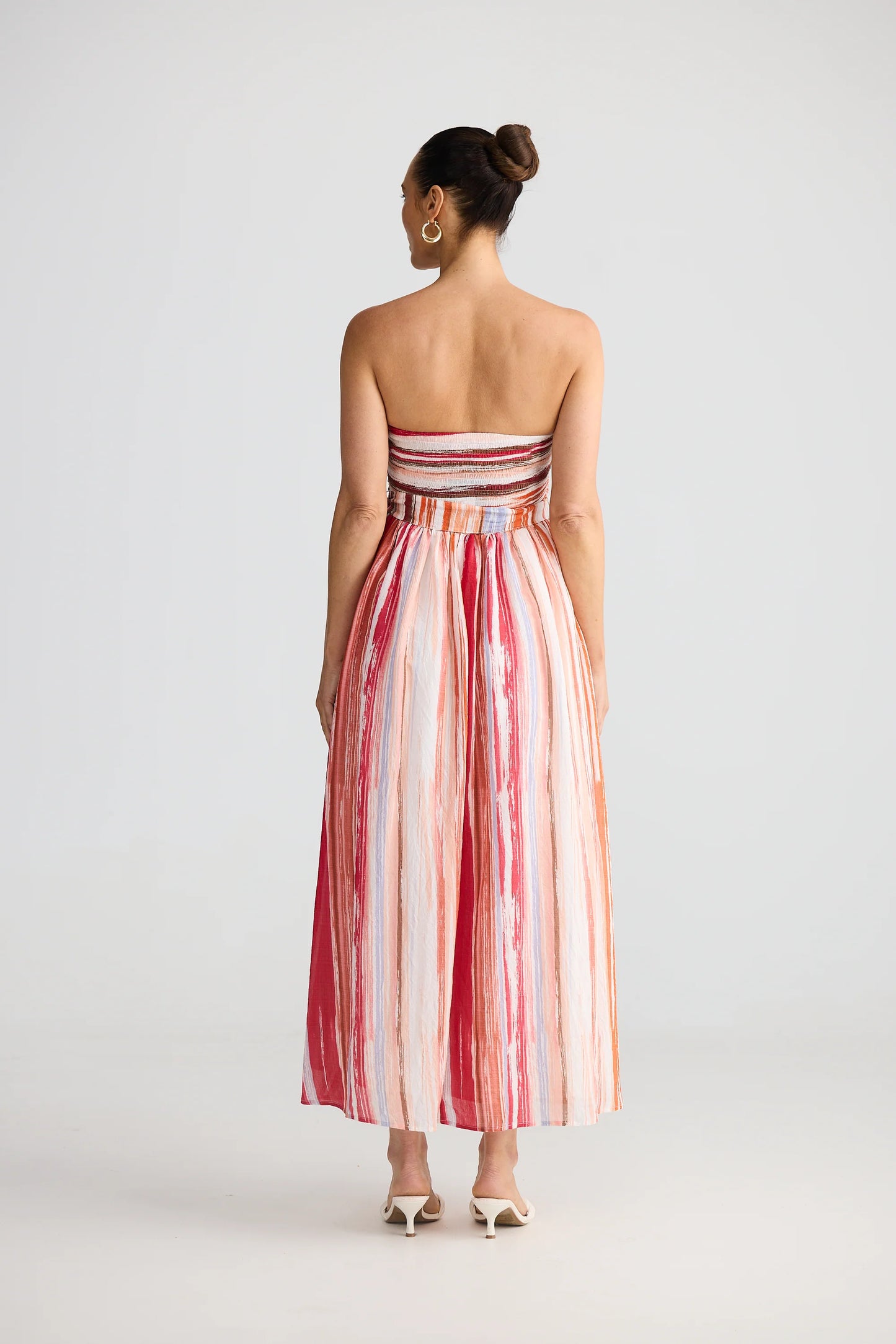 Avalon Dress - Painterly Stripe