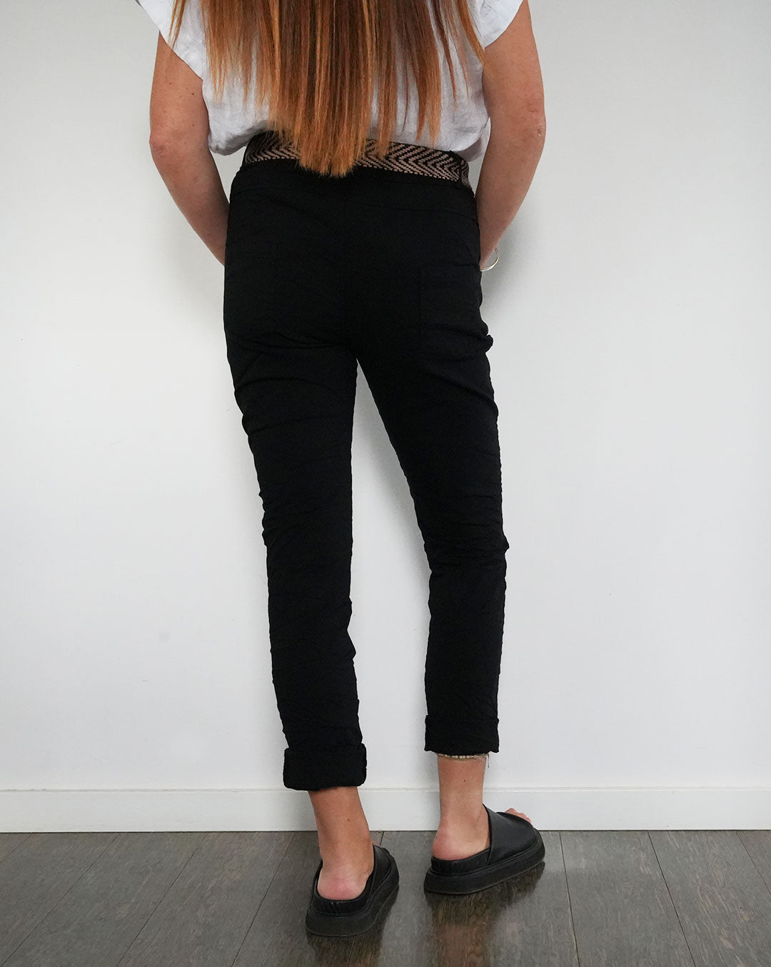 Budapest Belted Pants - Black